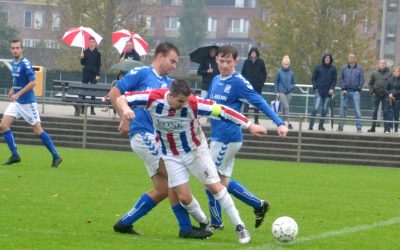 Arnhemia strijdend ten onder tegen koploper GVA